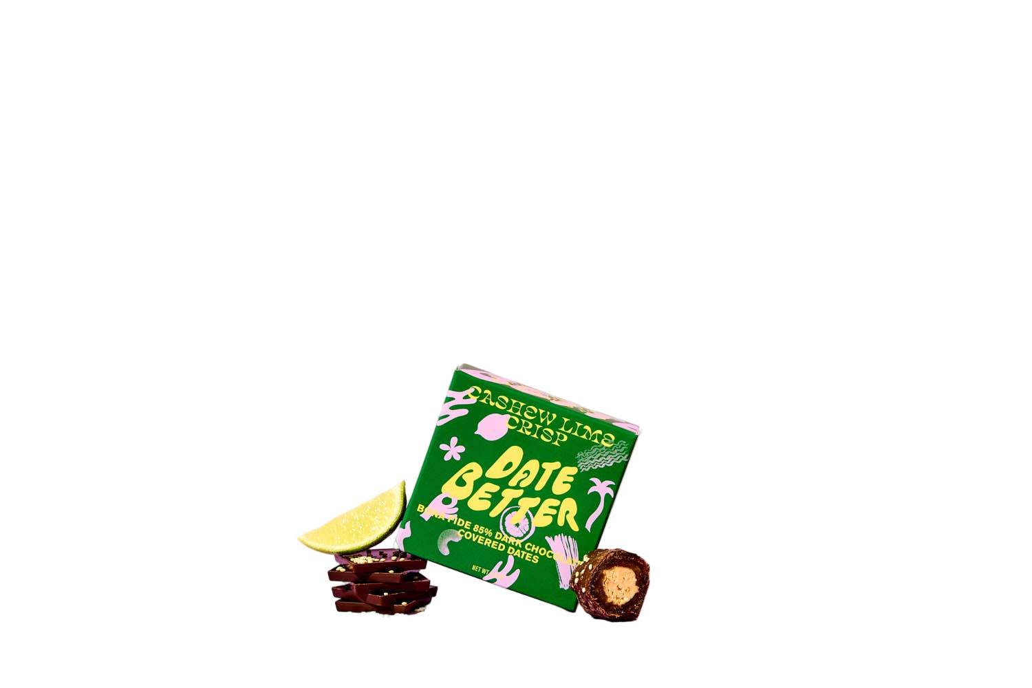 Cashew Lime Crisp- Chocolate Covered Dates