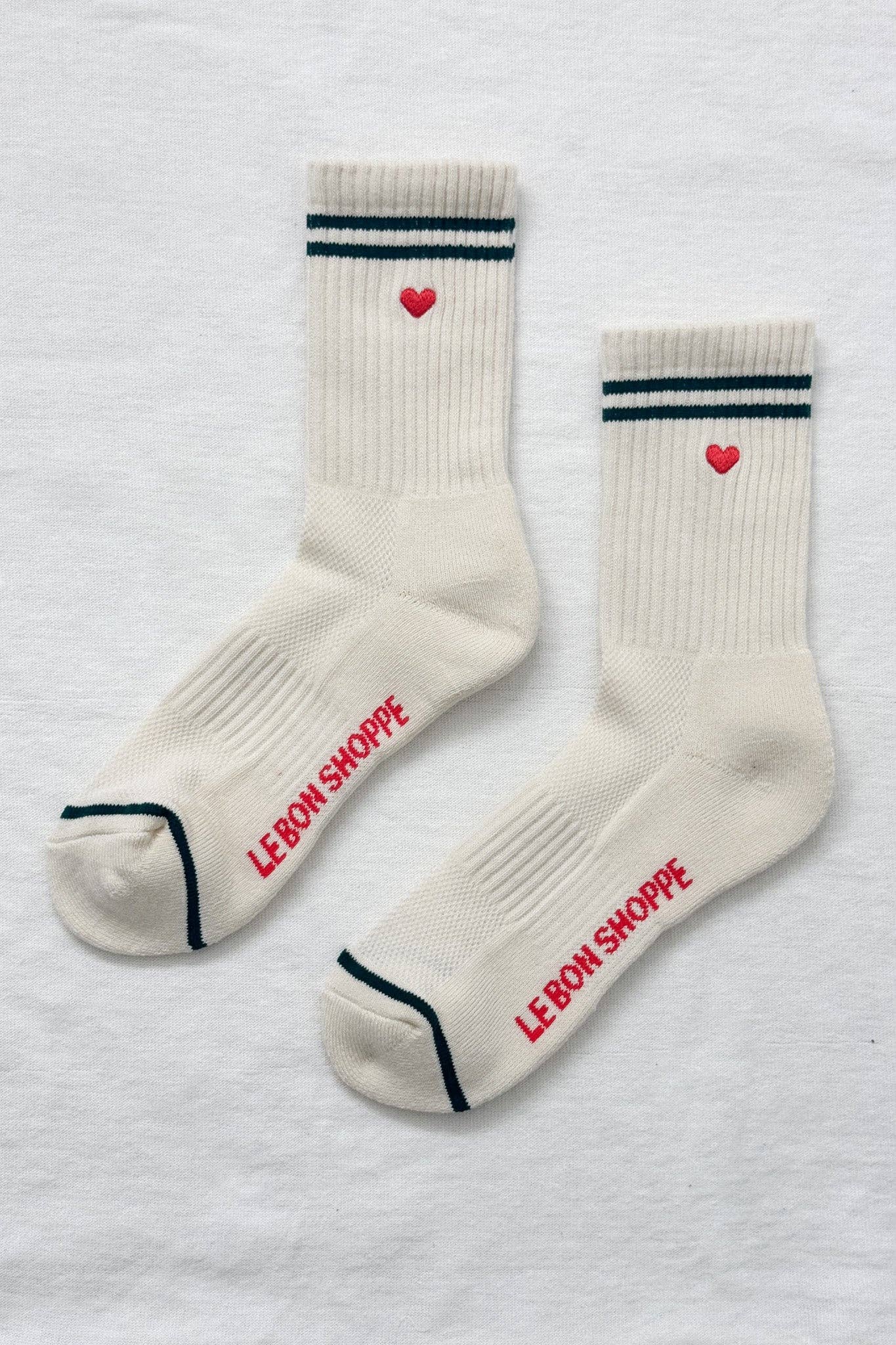 Embroidered Boyfriend Socks (wholesale)