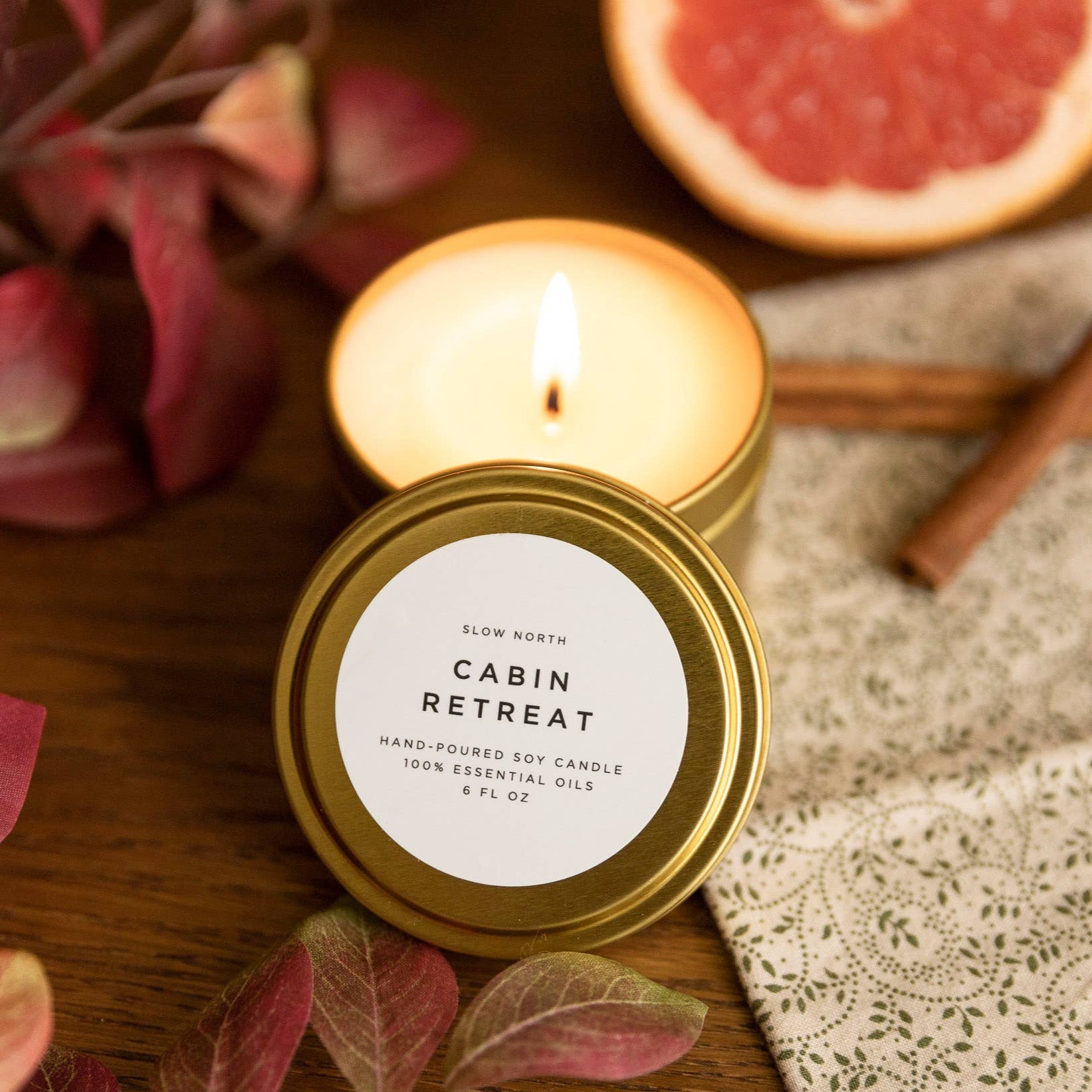 Travel Tin Candles | Cabin Retreat (6 oz.) - Holiday 2025