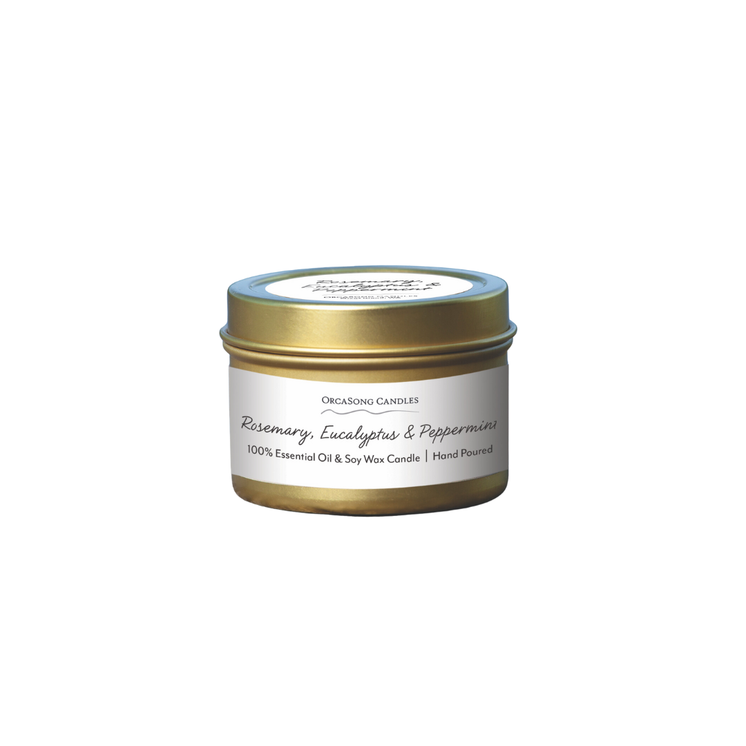 Rosemary, Eucalyptus &amp; Peppermint Soy Candle
