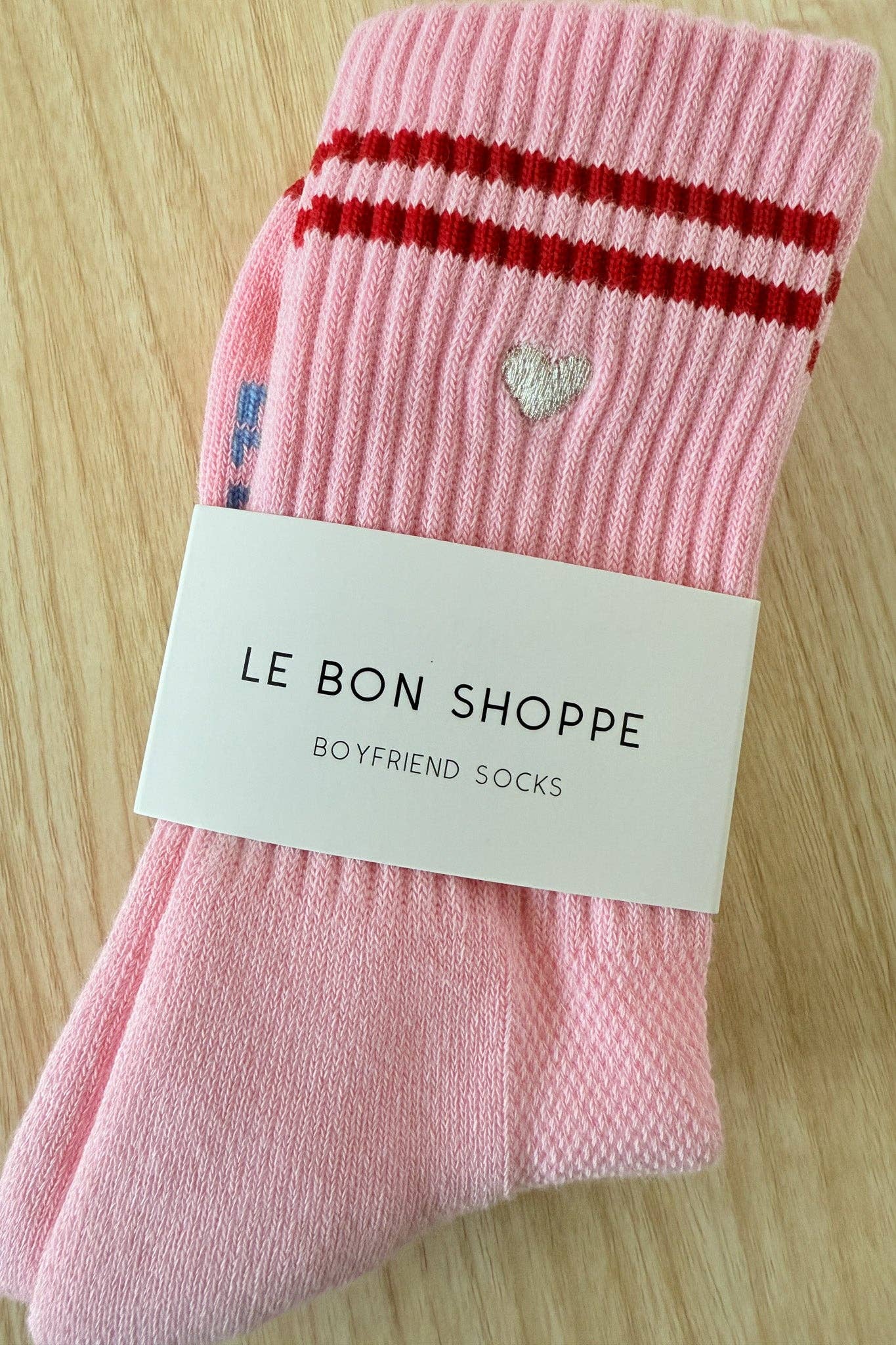 Embroidered Boyfriend Socks (wholesale)