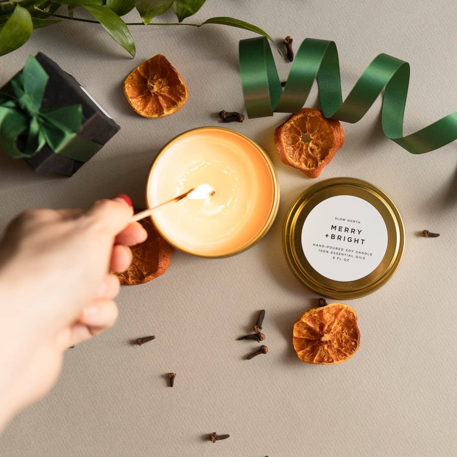 Travel Tin Candles | Merry + Bright (6 oz.) - Holiday 2025