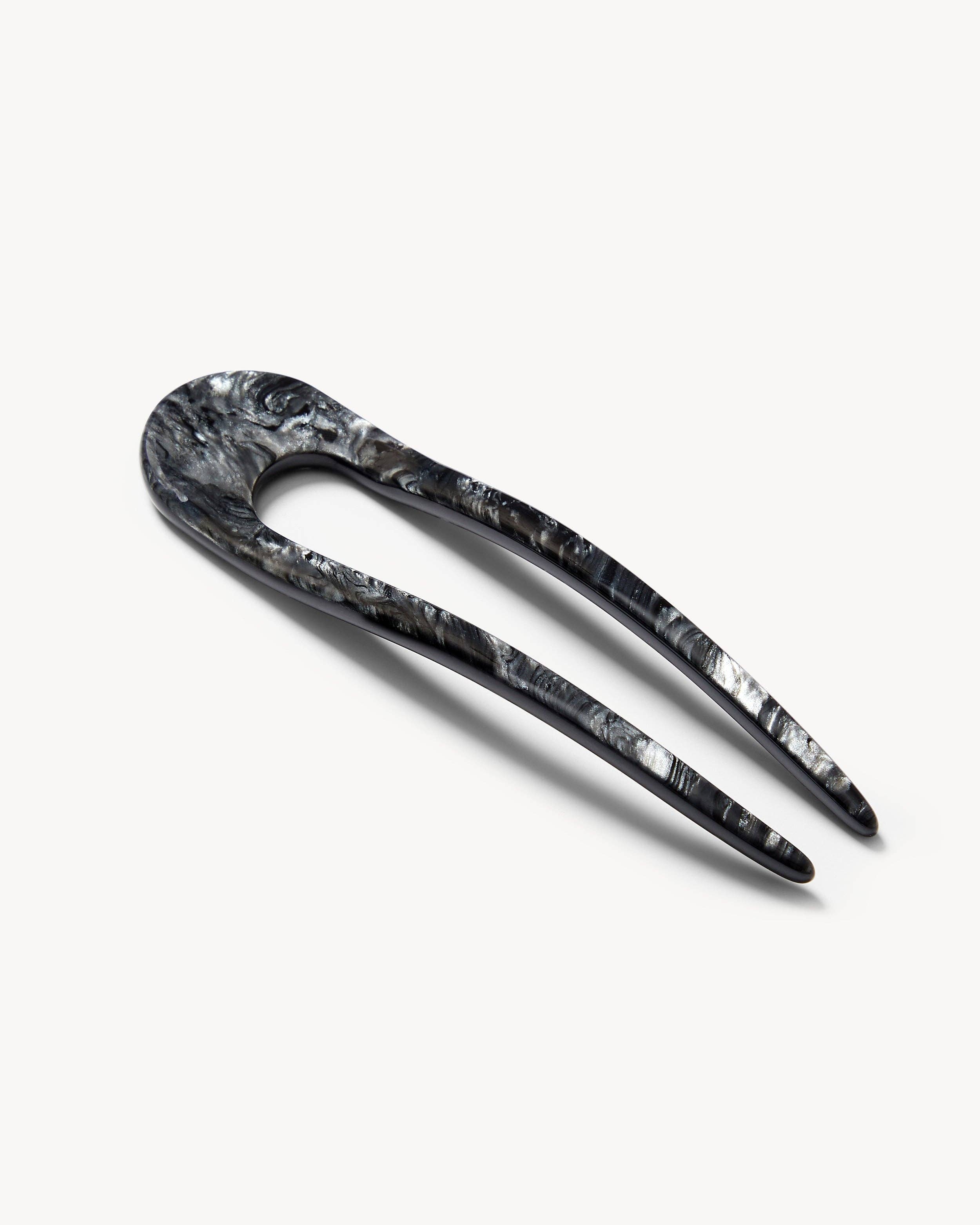 French Hair Pin in Obsidian