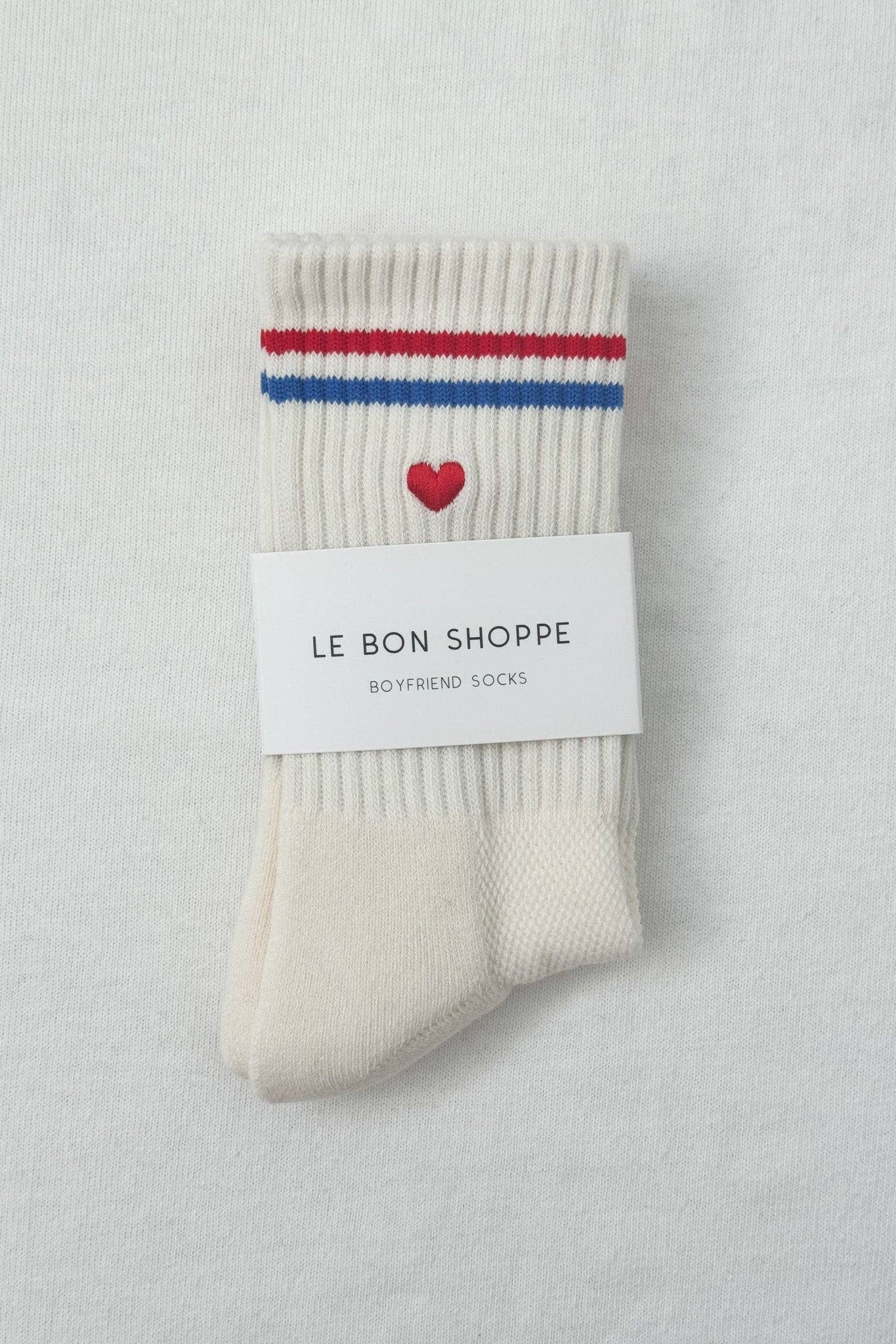 Embroidered Boyfriend Socks (wholesale)