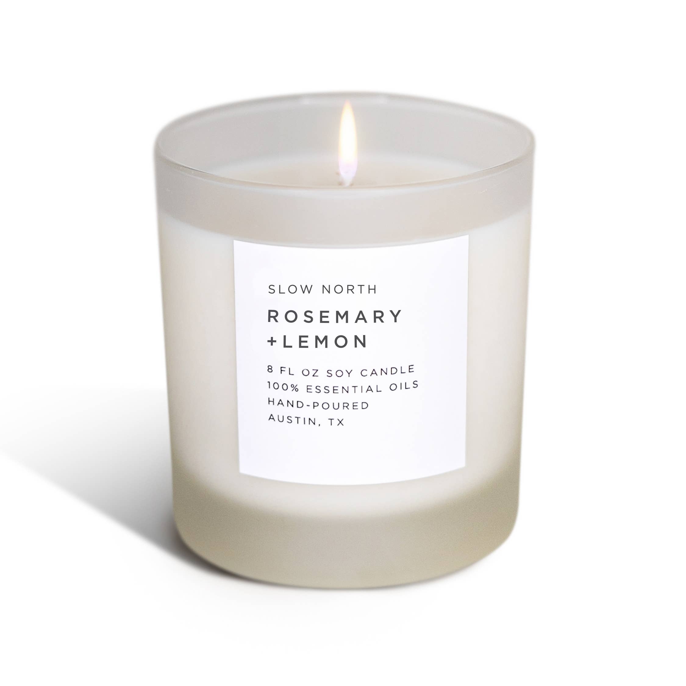 Rosemary + Lemon - Non-Toxic Candle - Spring Gift