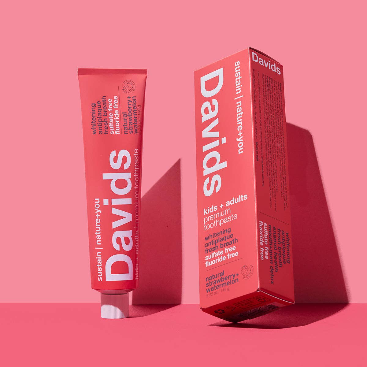 Davids kids+adults premium toothpaste/strawberry watermelon