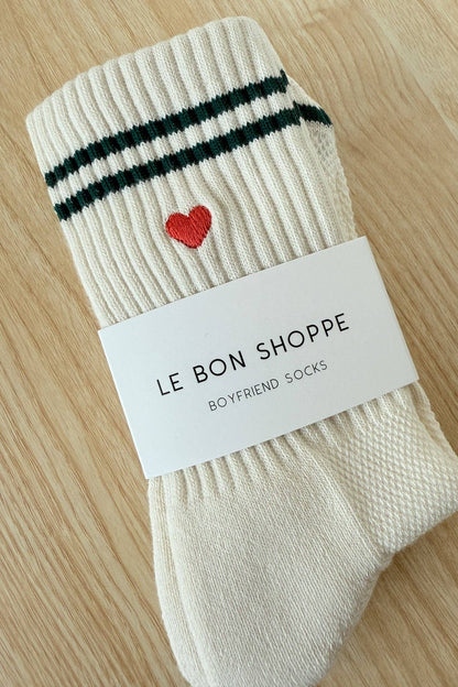 Embroidered Boyfriend Socks (wholesale)