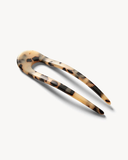 French Hair Pin in Blonde Tortoise