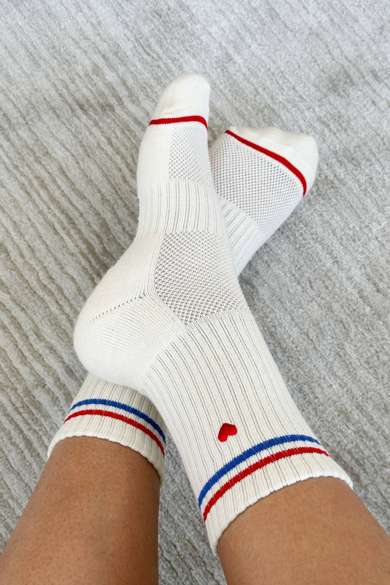 Embroidered Boyfriend Socks (wholesale)