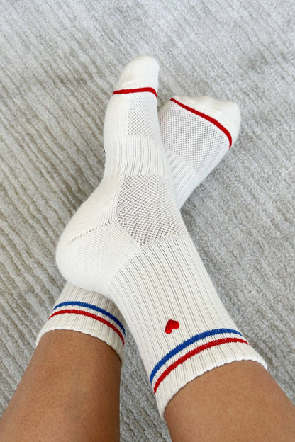 Embroidered Boyfriend Socks (wholesale)