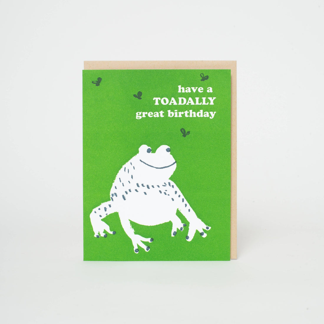 Toad Birthday Punny Letterpress Greeting Card
