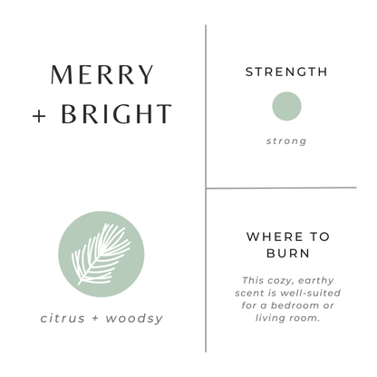 Travel Tin Candles | Merry + Bright (6 oz.) - Holiday 2025