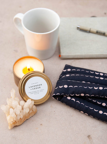 Travel Tin Candles | Lavender + Cedar (6 oz.)