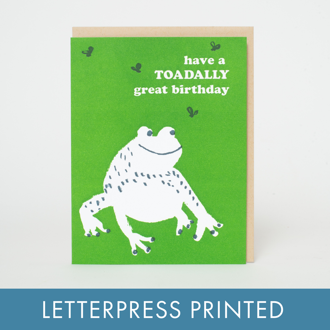 Toad Birthday Punny Letterpress Greeting Card