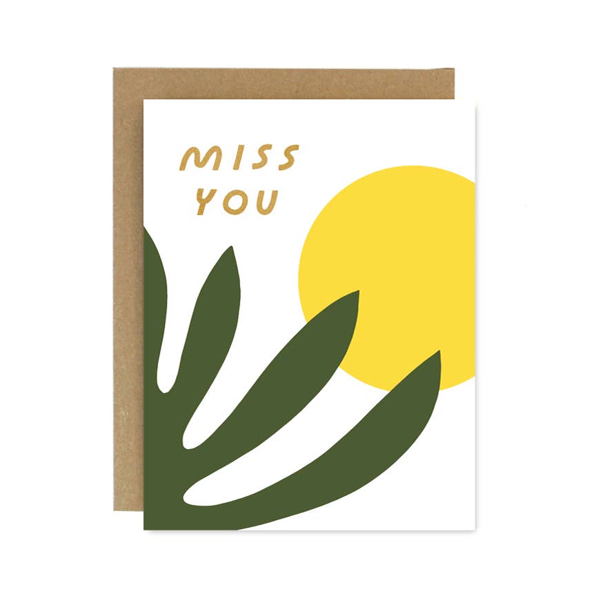 Miss You Shapes and Colors Card