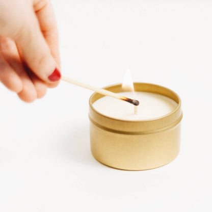 Travel Tin Candles | Rosemary + Lemon (6 Oz)
