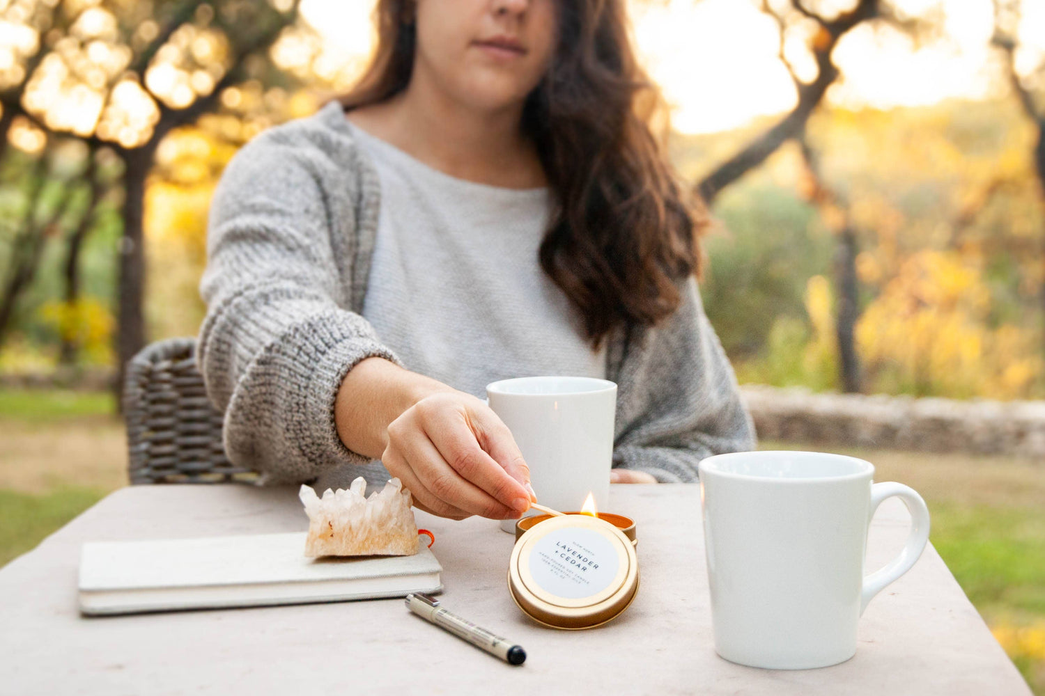 Travel Tin Candles | Lavender + Cedar (6 oz.)