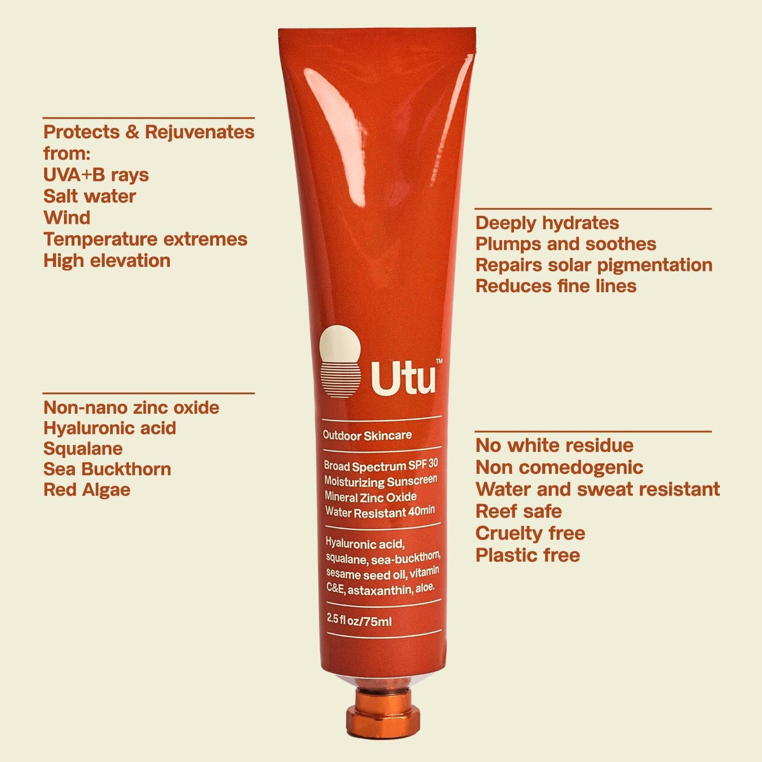 SPF30 Daily Moisturizing Face Sunscreen 2.5oz/75ml