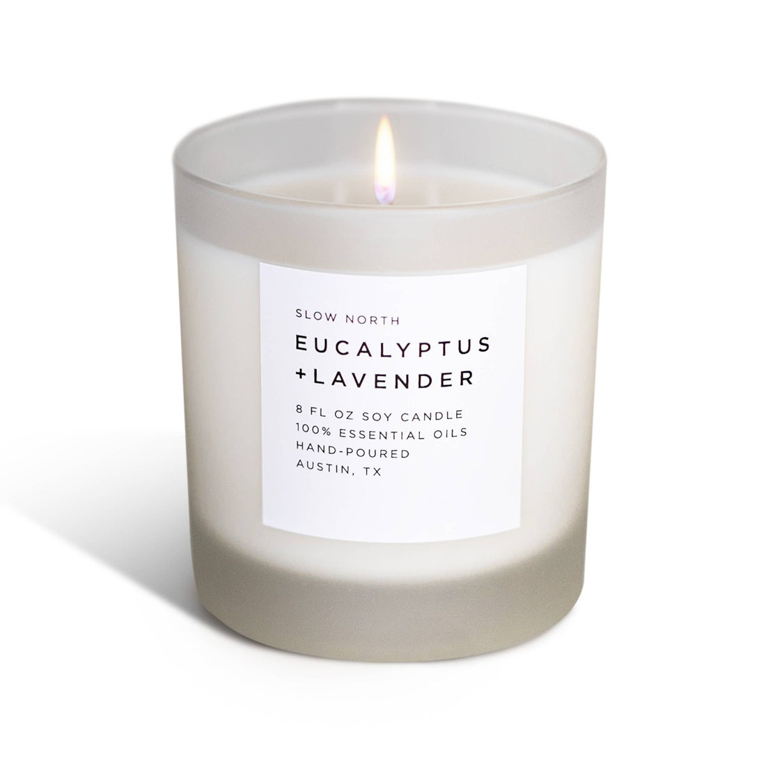 Eucalyptus + Lavender Non-Toxic Soy Candle, Essential Oils, Holiday Favorite