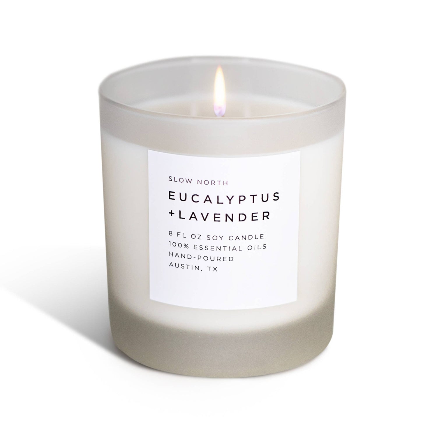 Eucalyptus + Lavender Non-Toxic Soy Candle, Essential Oils, Holiday Favorite