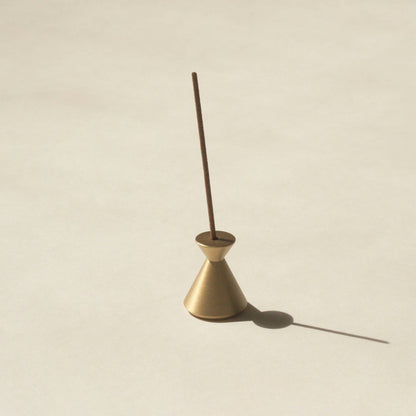 Hourglass Brass Incense Holder