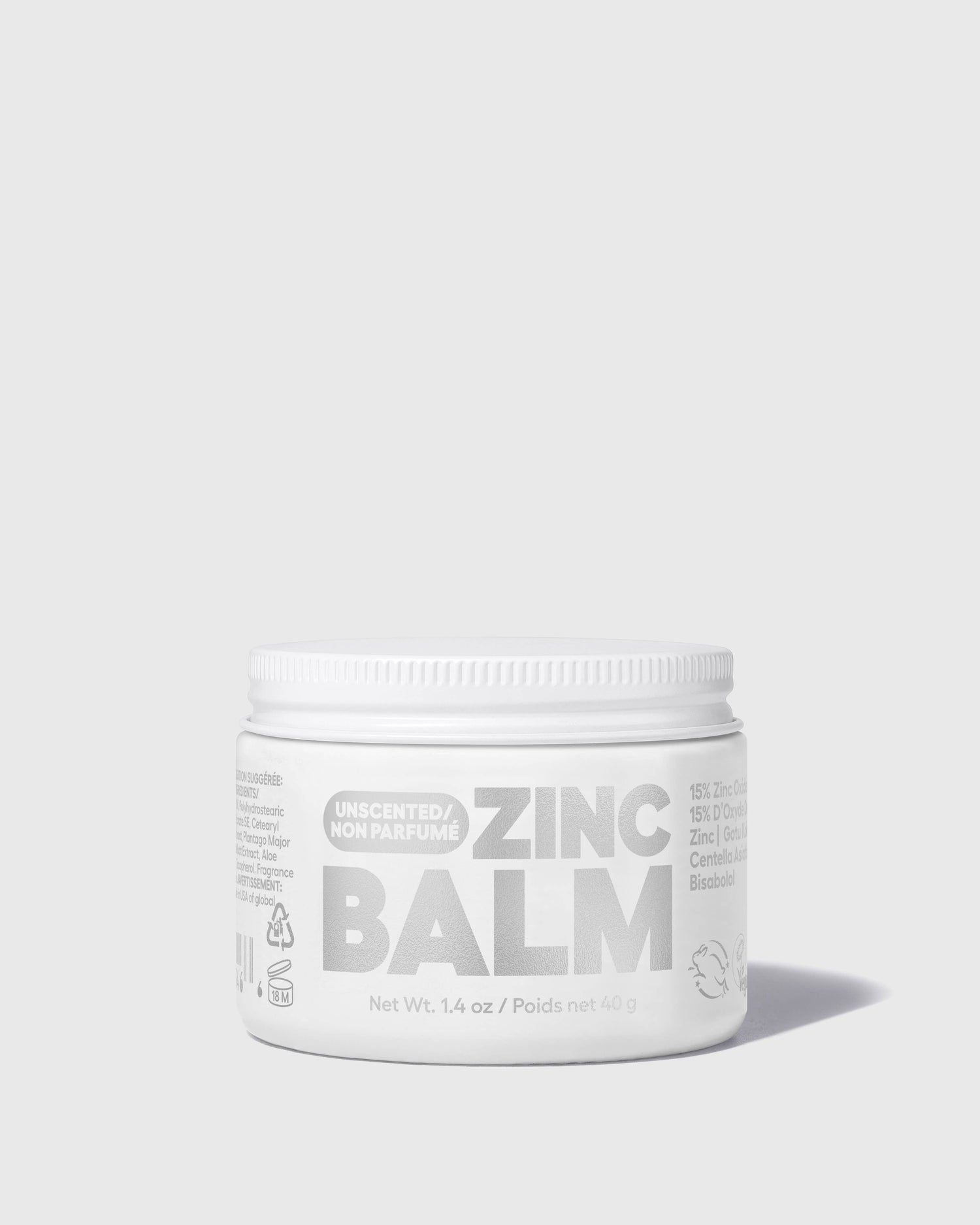 Zinc Balm Glass Jar-Skin Calming Barrier Repair Moisturizer