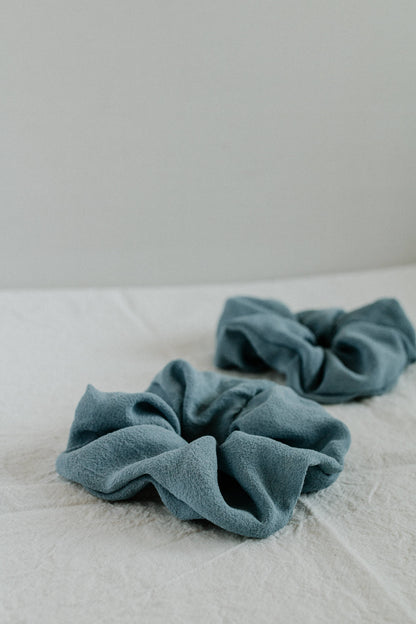 Plant dyed Plastic free silk scrunchy