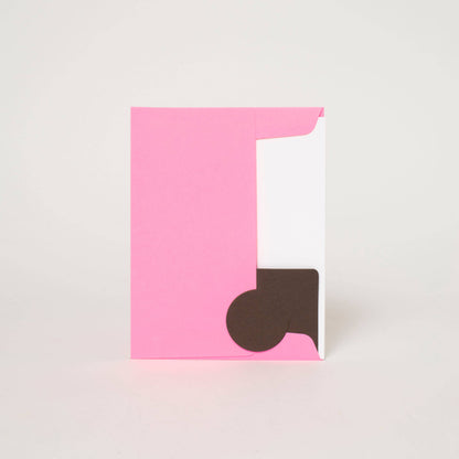 Smiley Faces Repeat Letterpress Greeting Card by Ashkahn