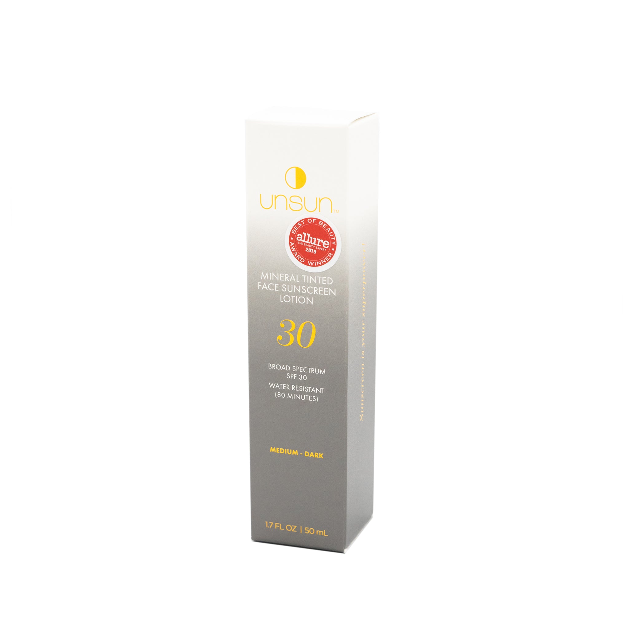 Mineral Tinted Face Sunscreen Lotion SPF 30 Medium-Dark